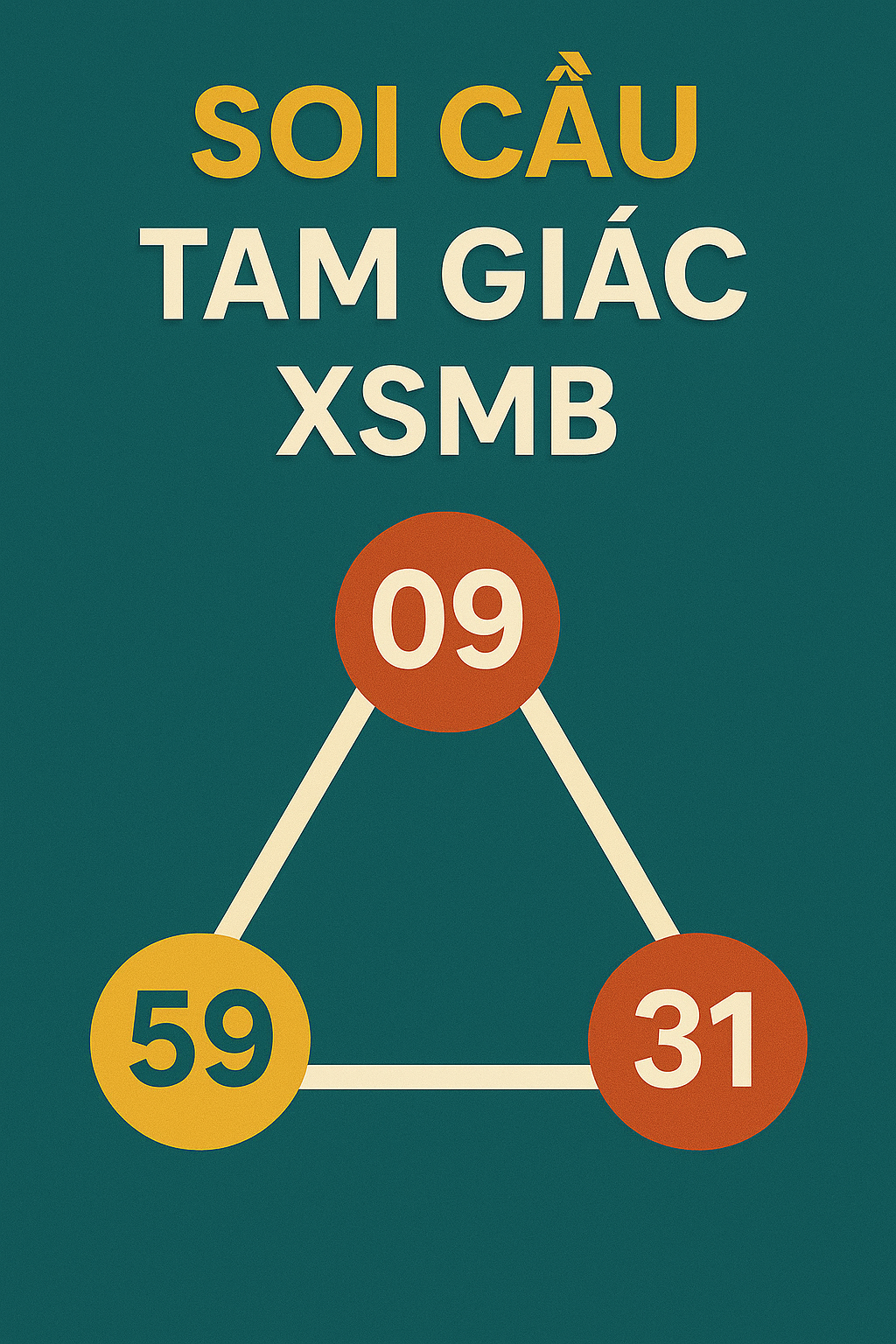 Sơ đồ minh họa cách soi cầu tam giác từ giải đặc biệt và giải 7