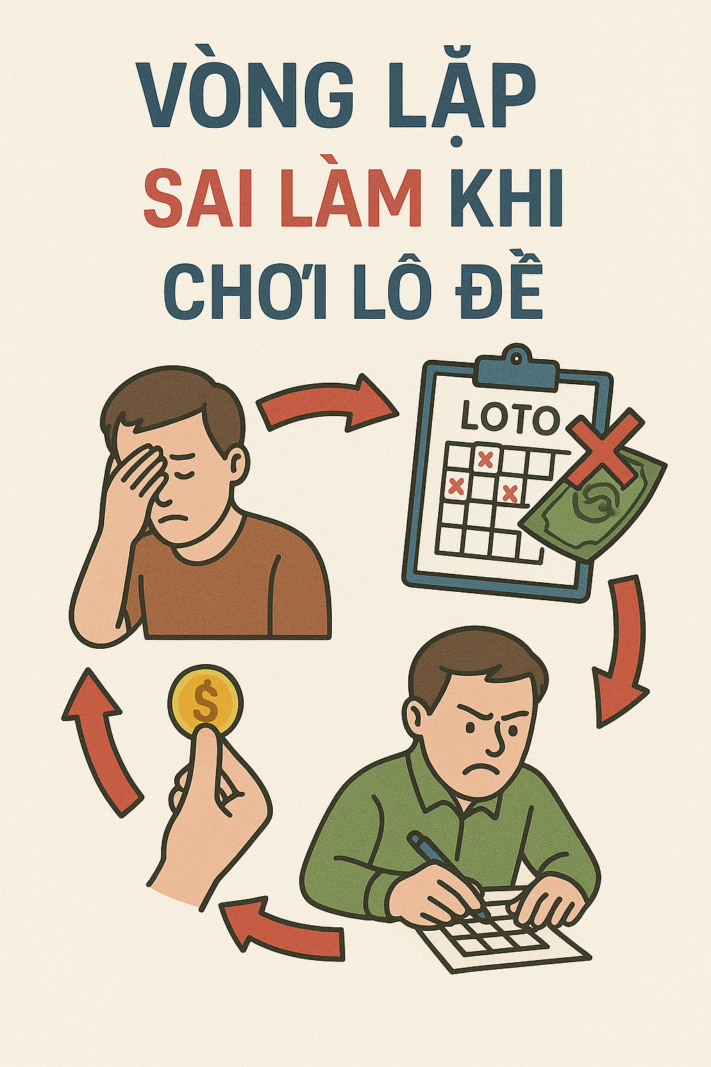 Vòng lặp thua lỗ của người chơi lô đề thiếu kinh nghiệm