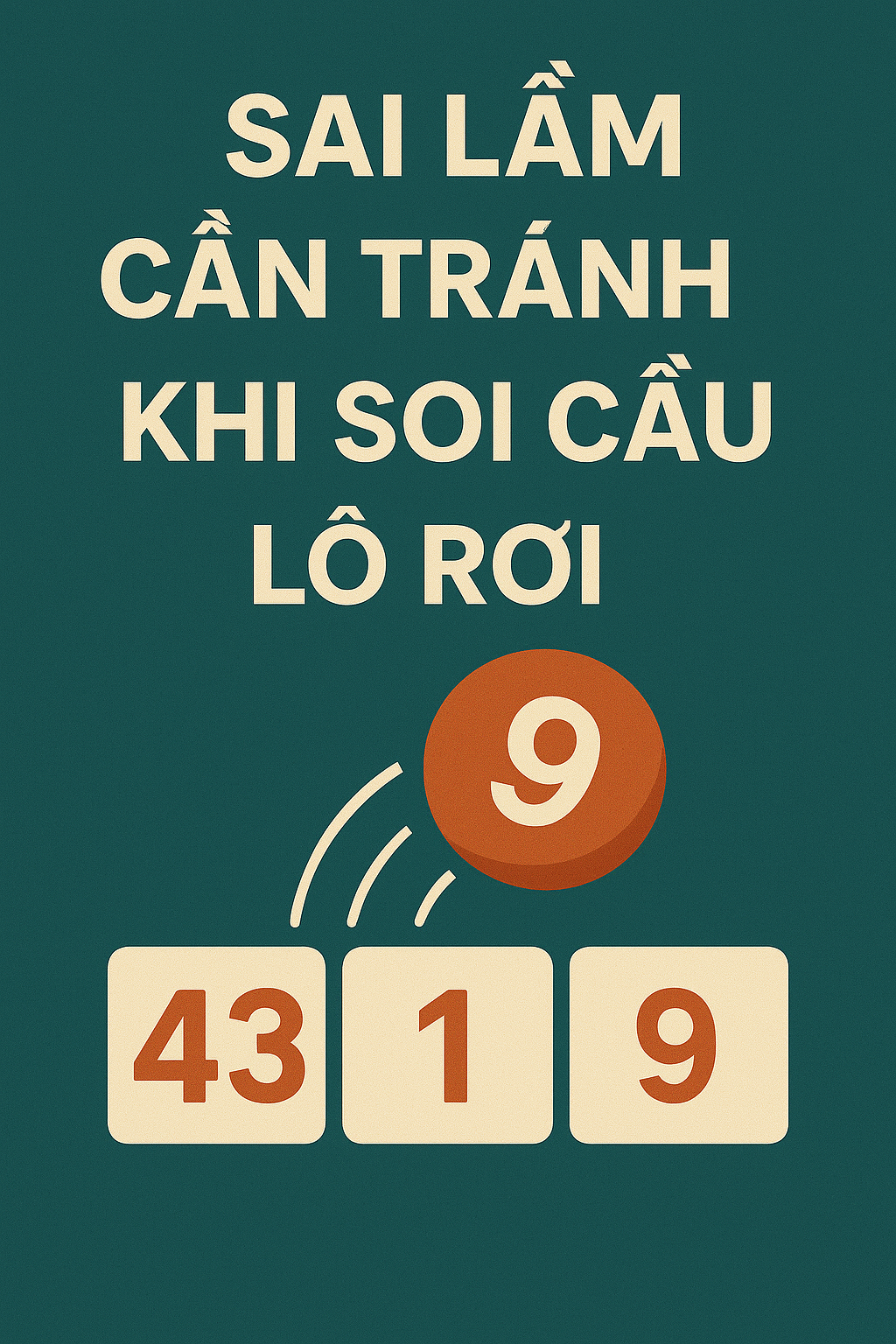 Infographic tổng hợp 3 sai lầm cần tránh khi bắt lô rơi