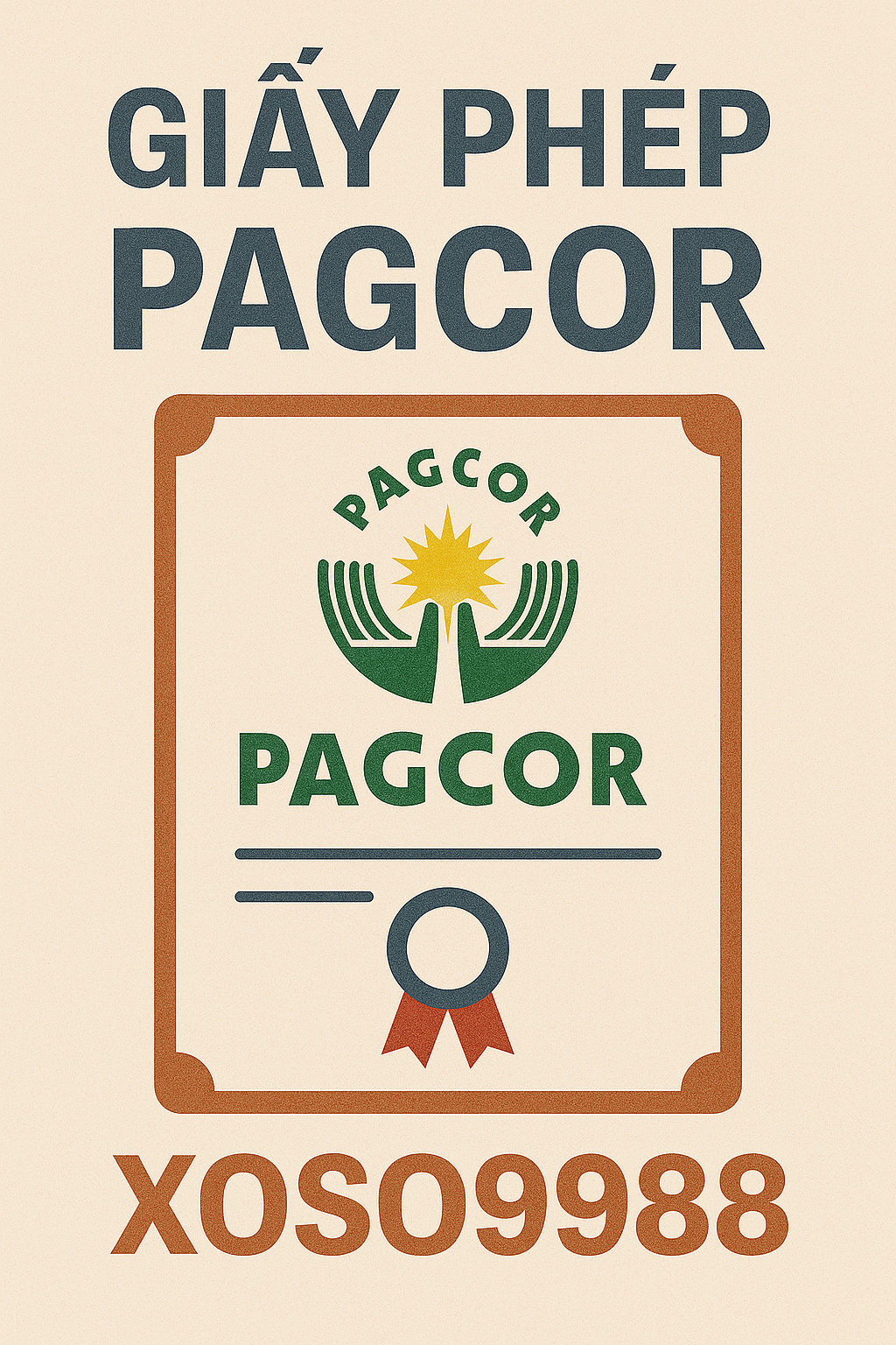 Giấy phép hoạt động PAGCOR của XOSO9988
