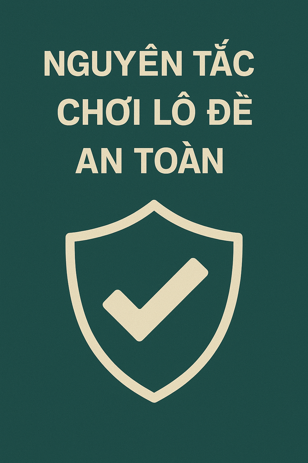 Infographic 4 nguyên tắc vàng khi chơi lô đề online