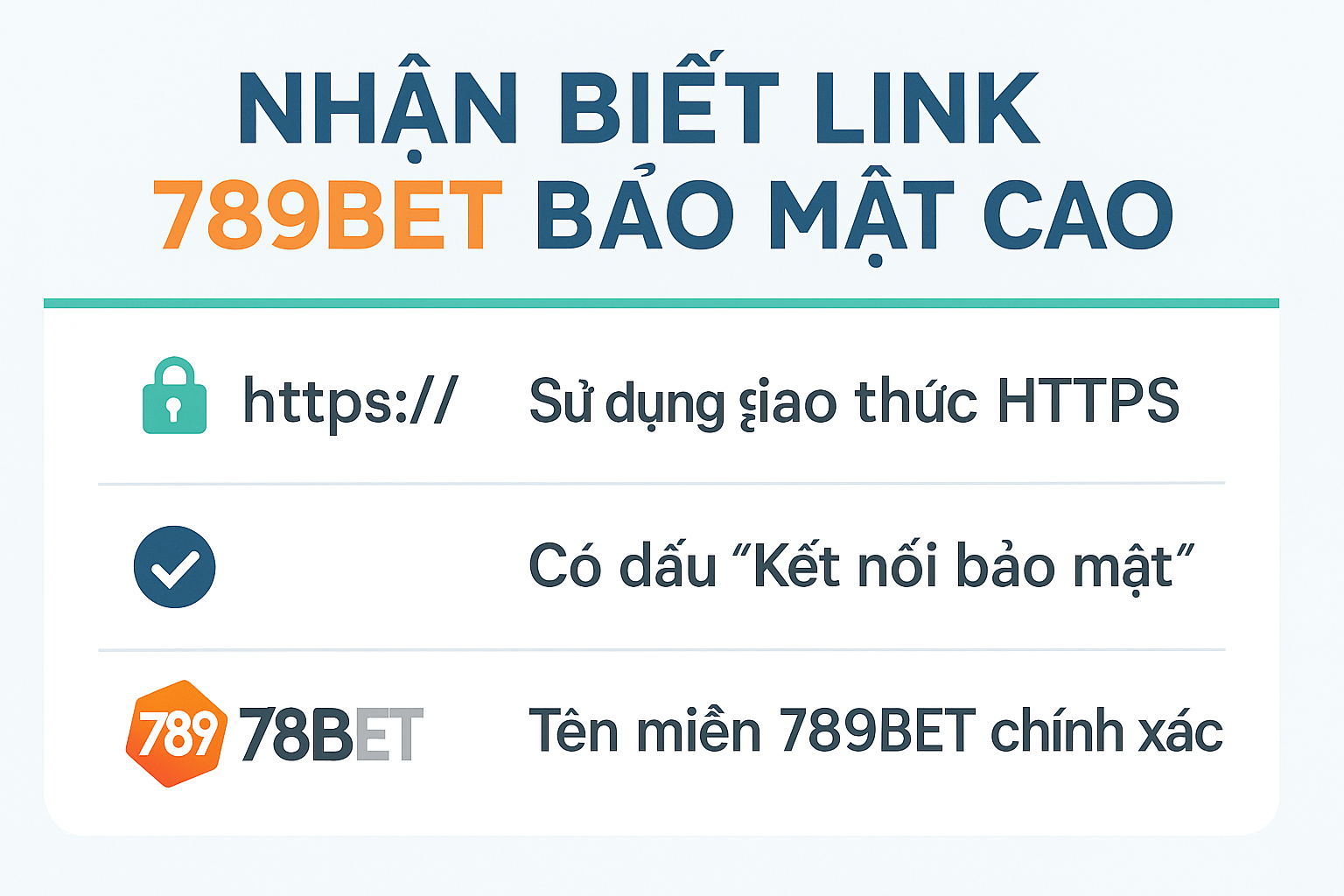 Dấu hiệu nhận biết link vào 789BET bảo mật cao Kiểm tra biểu tượng ổ khóa và https trên thanh địa chỉ khi vào 789bet