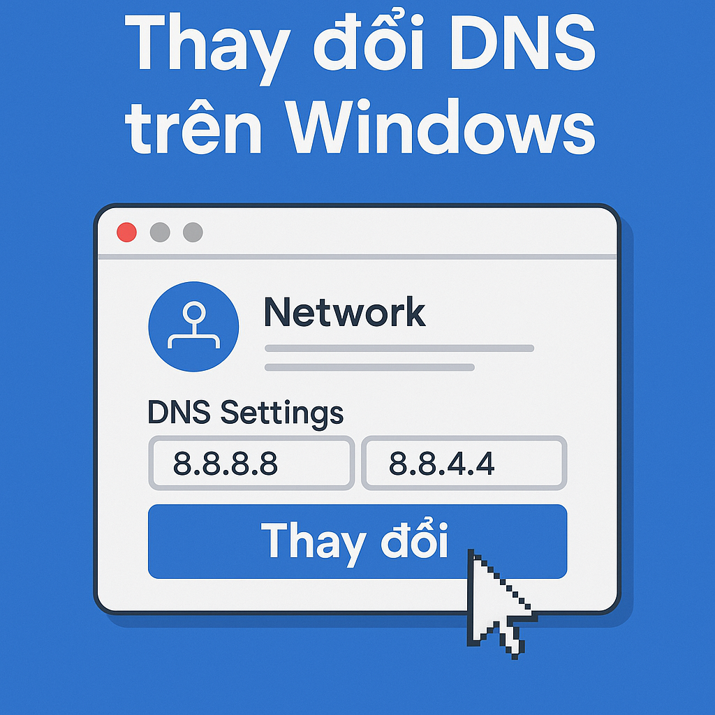 Hướng Dẫn Thay Đổi DNS Trên Windows Các bước đổi DNS Google trên Windows để vào 789BET khi bị chặn
