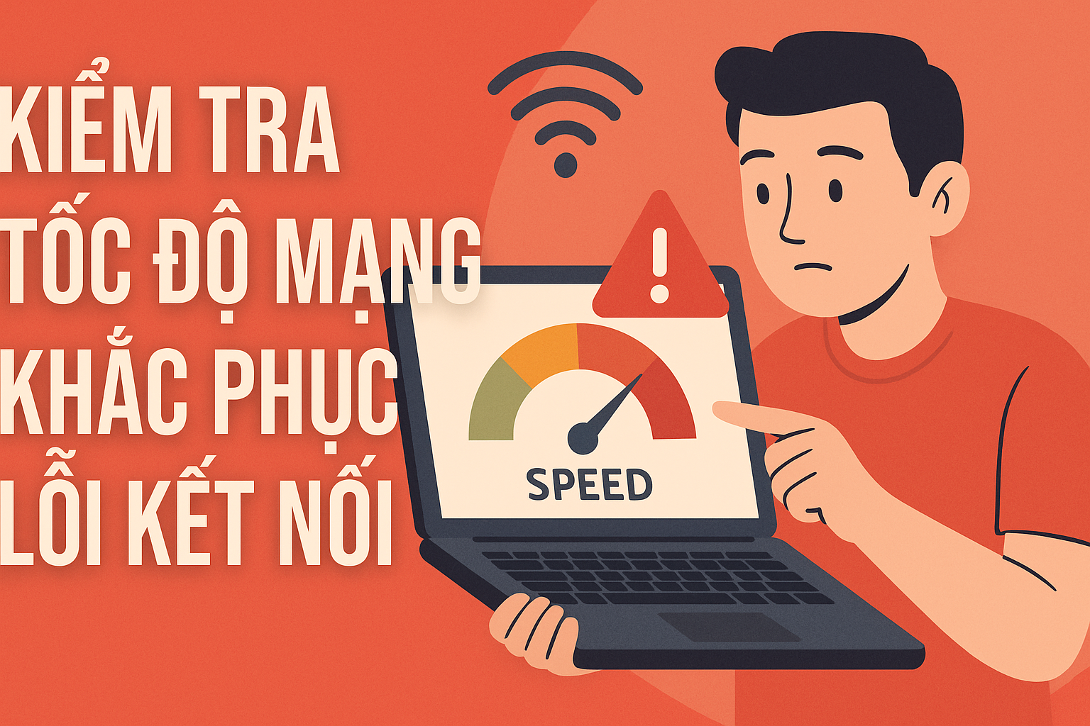 Kiểm tra tốc độ mạng để khắc phục lỗi kết nối Kết quả kiểm tra tốc độ mạng trên Speedtest với chỉ số Ping, Download, Upload được khoanh tròn.