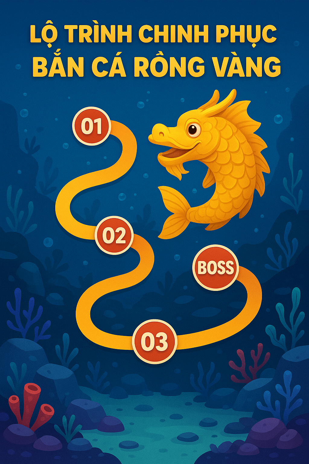 Infographic: Lộ Trình Chinh Phục Bắn Cá Rồng TK88 Infographic Lộ Trình Chinh Phục Bắn Cá Rồng TK88 cho 3 cấp độ
