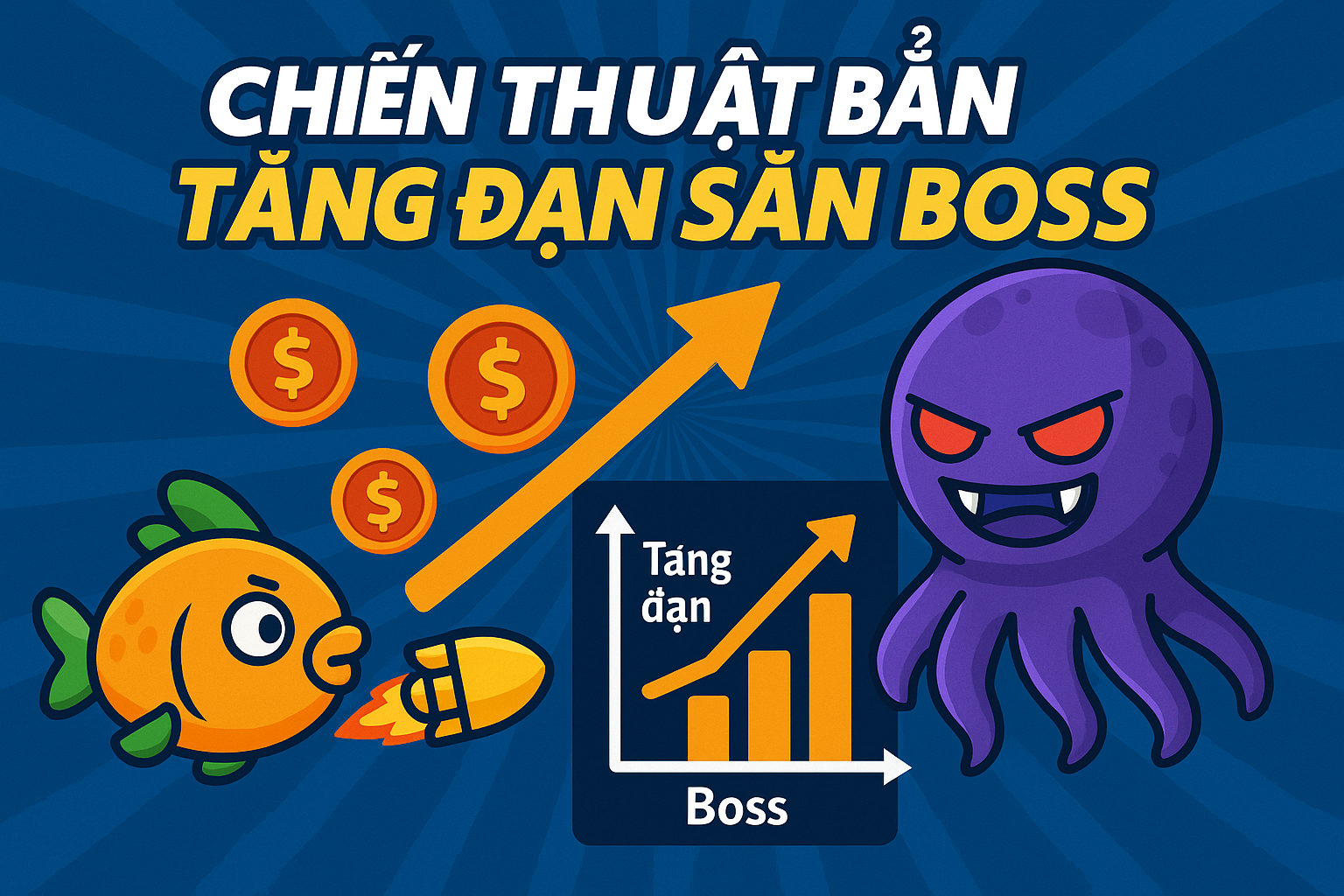 Chiến Thuật Bắn Tăng Đạn Săn Boss Minh họa chiến thuật bắn tăng đạn để săn nàng tiên cá tại TK88