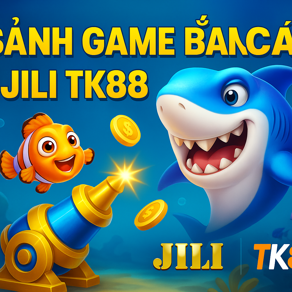 Sảnh Game Bắn Cá JILI TK88 Giao diện chính của sảnh game bắn cá JILI tại nhà cái TK88 với nhiều lựa chọn game hấp dẫn