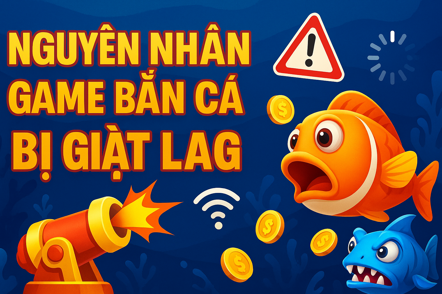 4 Lý Do Khiến Game Bắn Cá Bị Giật Lag Infographic 4 nguyên nhân chính khiến game bắn cá bị lag tại TK88