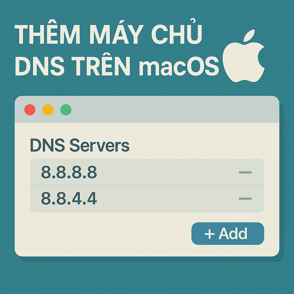 Thêm máy chủ DNS trên macOS Thêm DNS Cloudflare trên macOS để truy cập 789BET không bị chặn