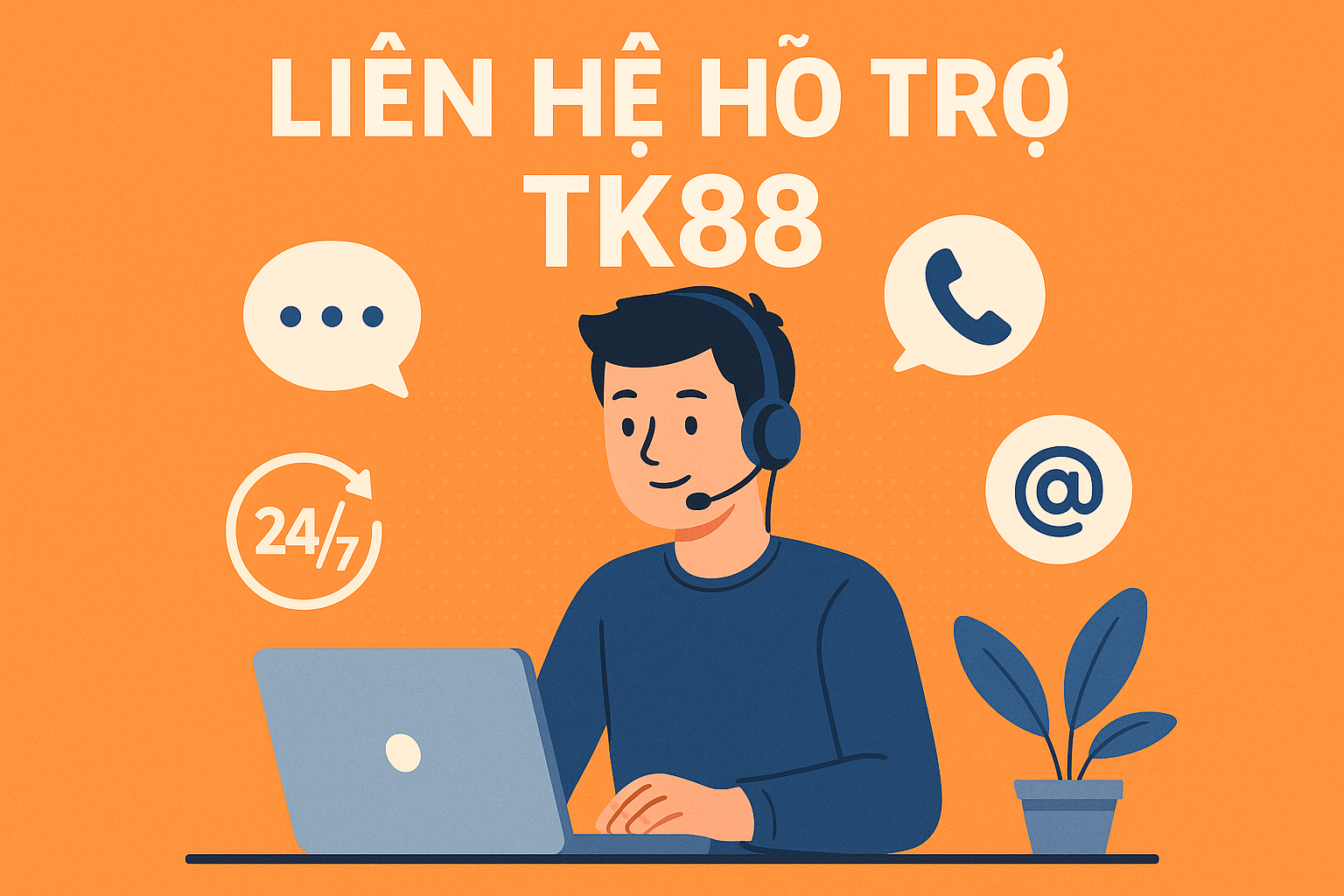 Các kênh liên hệ hỗ trợ chính thức của nhà cái TK88