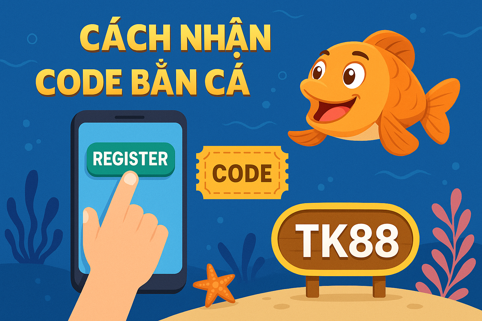Hướng dẫn các bước nhập giftcode trong game bắn cá TK88