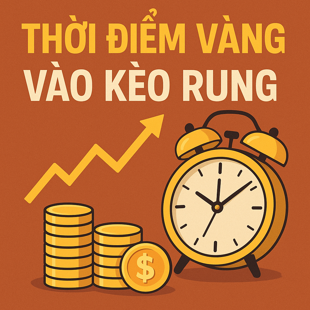 Infographic 3 thời điểm vàng để vào kèo rung hiệu quả nhất