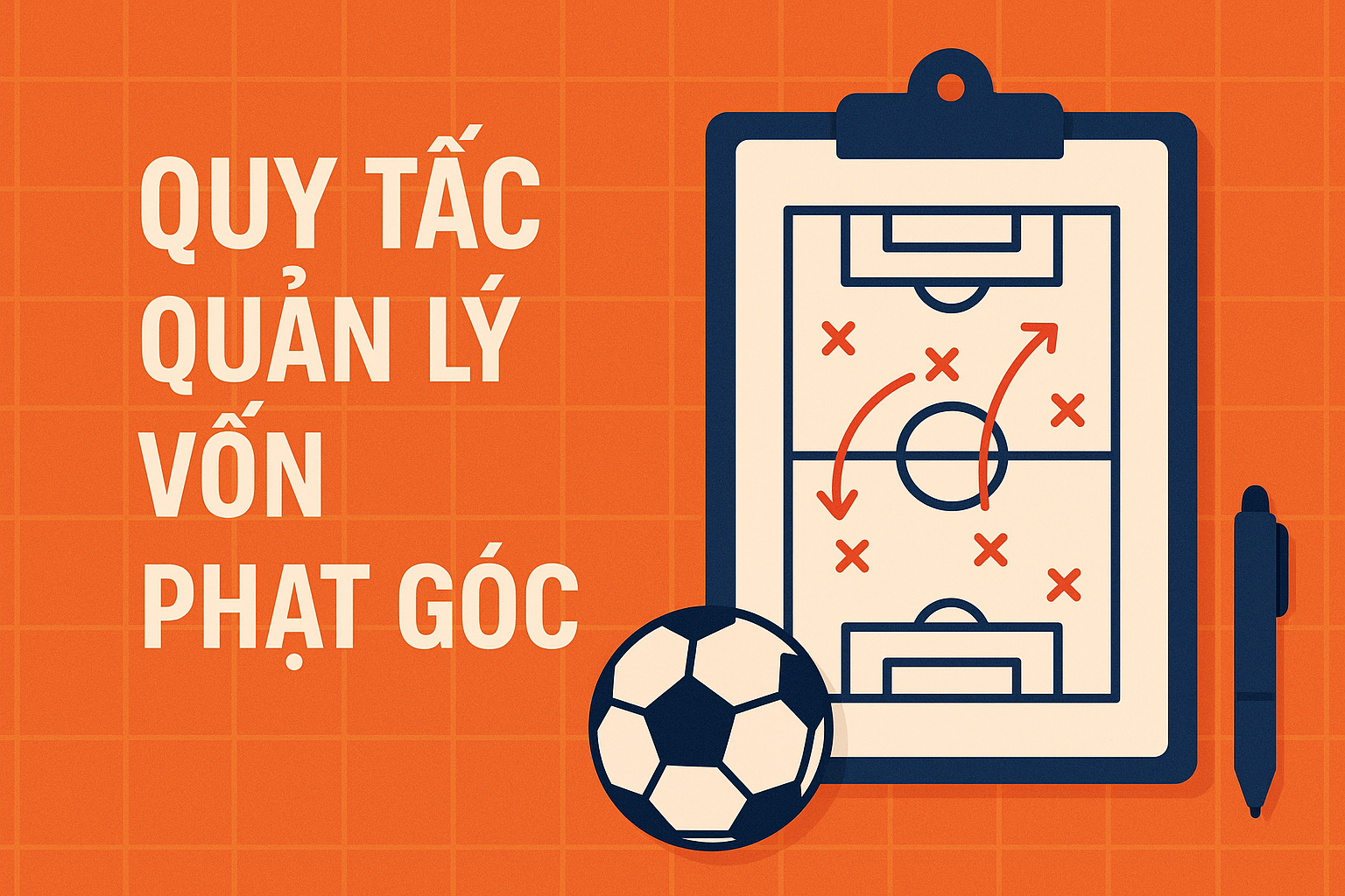 Infographic 3 quy tắc vàng quản lý vốn khi chơi kèo phạt góc