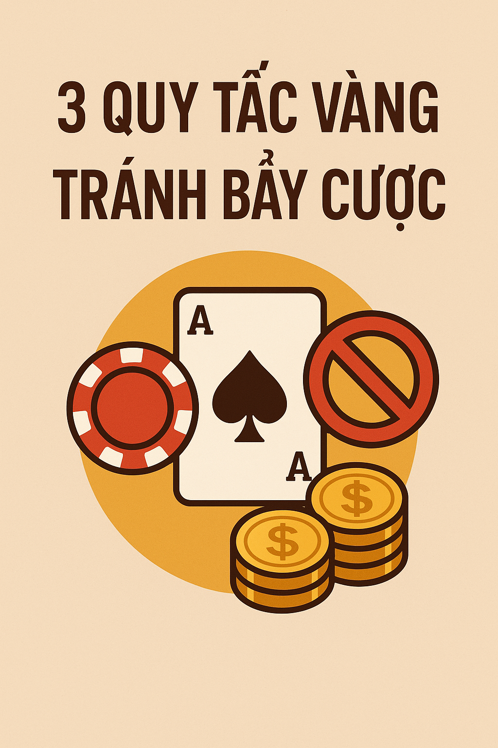 Infographic 3 quy tắc vàng để tránh bẫy cược của nhà cái 88CLB