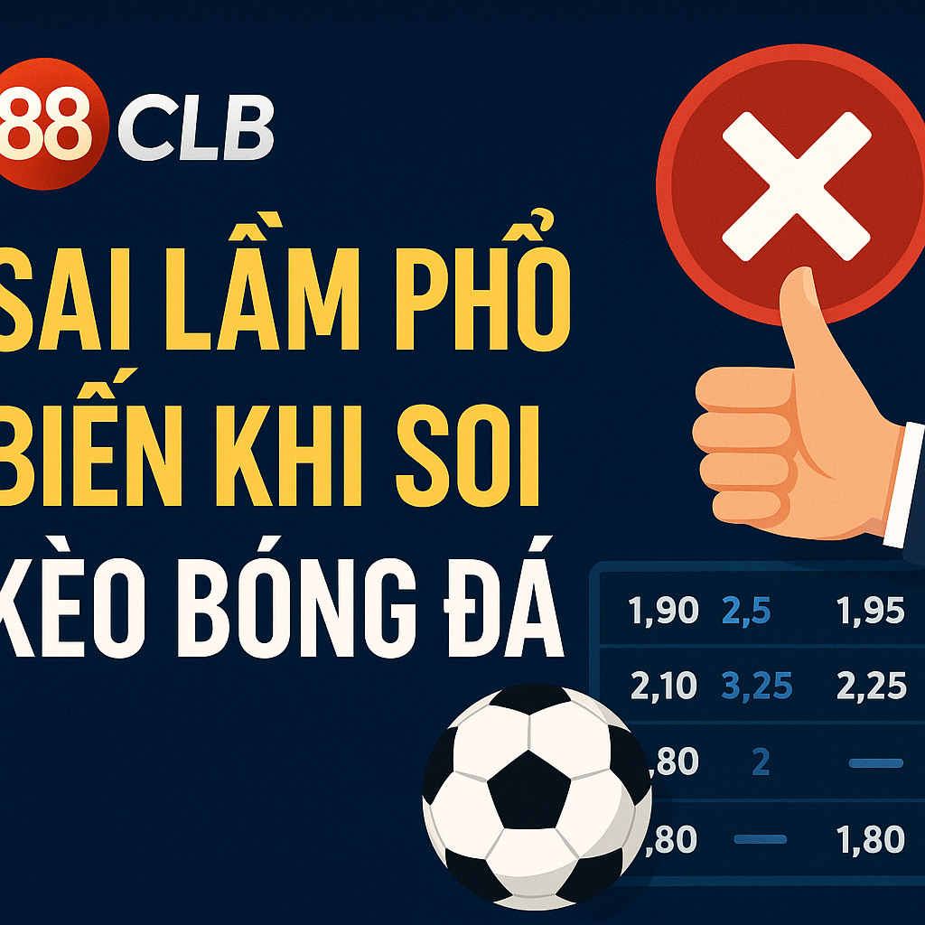 Những sai lầm phổ biến khi soi kèo bóng đá 4 sai lầm chết người khi phân tích phong độ đội bóng để soi kèo