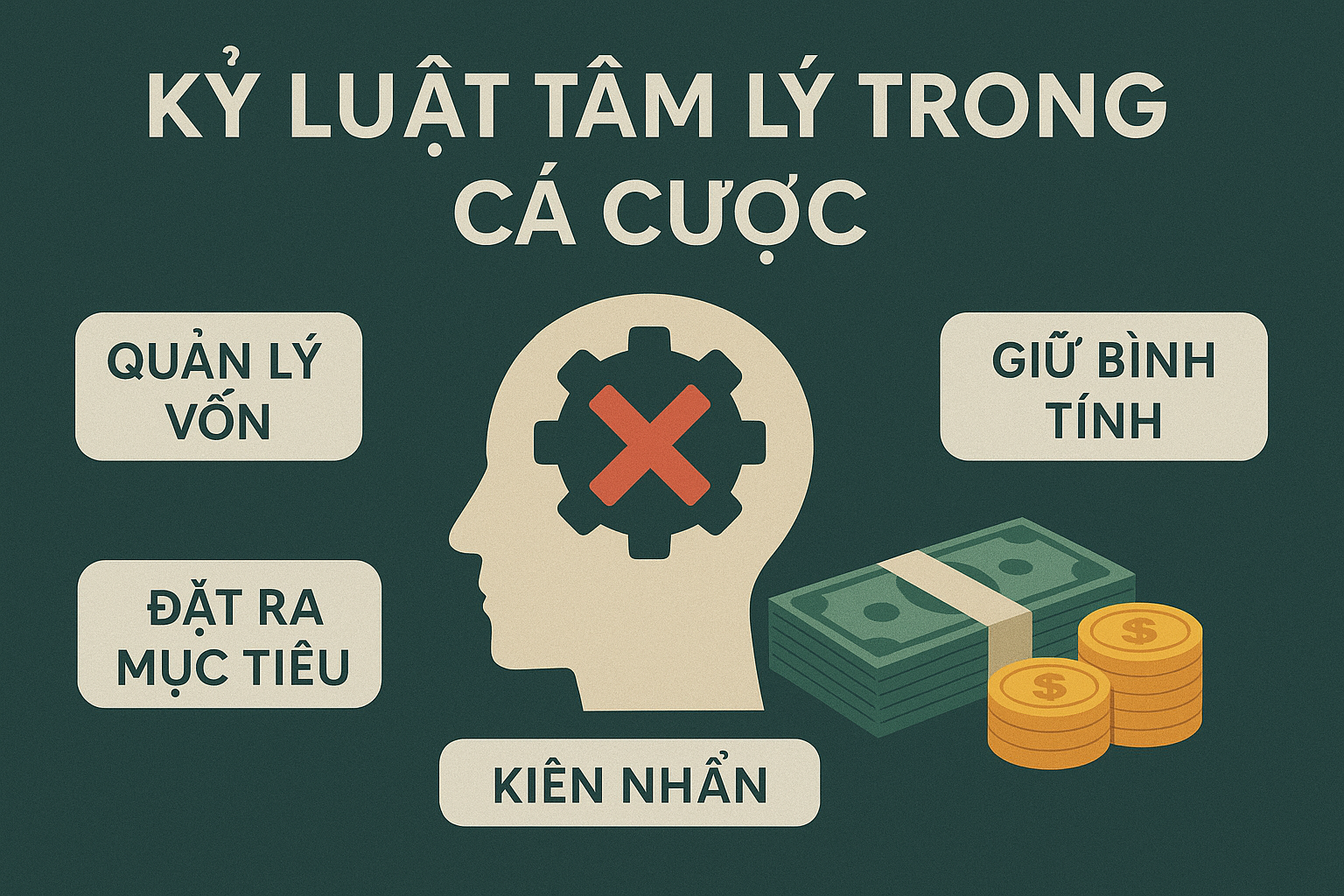 Kỷ luật tâm lý trong cá cược Giữ kỷ luật thép để quản lý vốn cá cược bóng đá hiệu quả