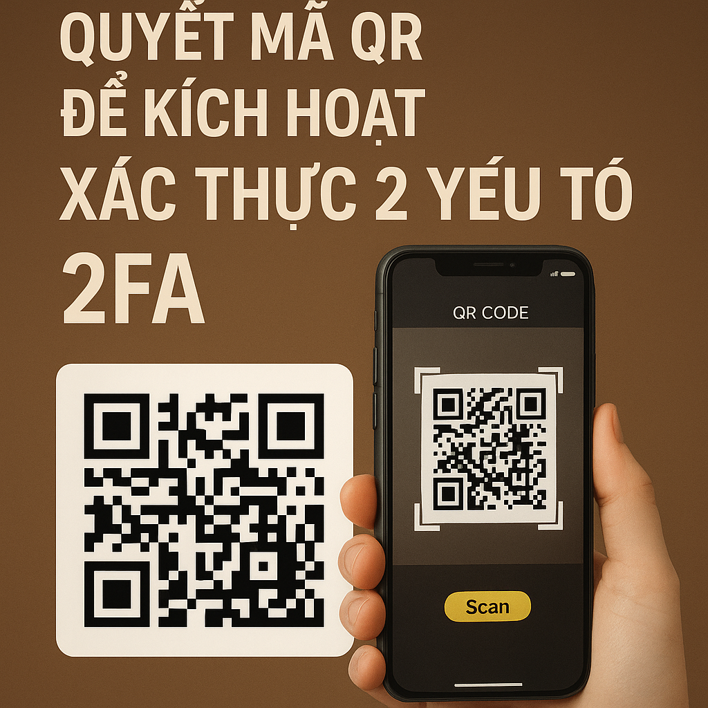 Minh họa quá trình quét mã QR để kích hoạt xác thực hai yếu tố 2FA cho tài khoản 88CLB