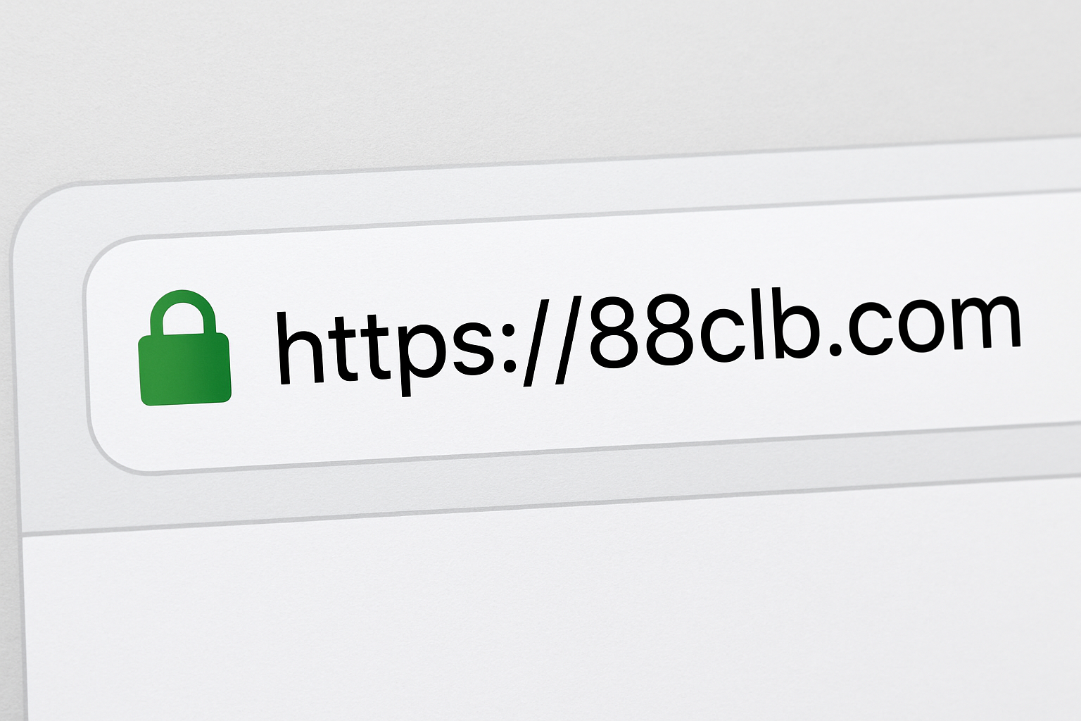 Biểu tượng ổ khóa HTTPS trên thanh địa chỉ trình duyệt khi truy cập 88CLB