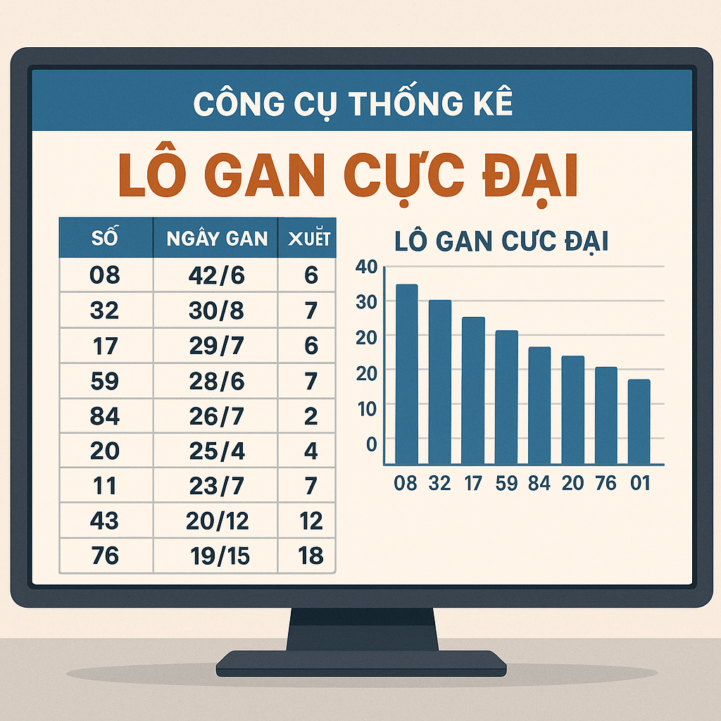 Công cụ thống kê lô gan cực đại tại nhà cái Gi8