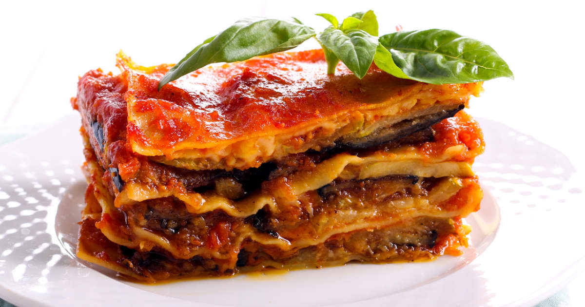 Lasagne d’aubergines à la menthe Zeste