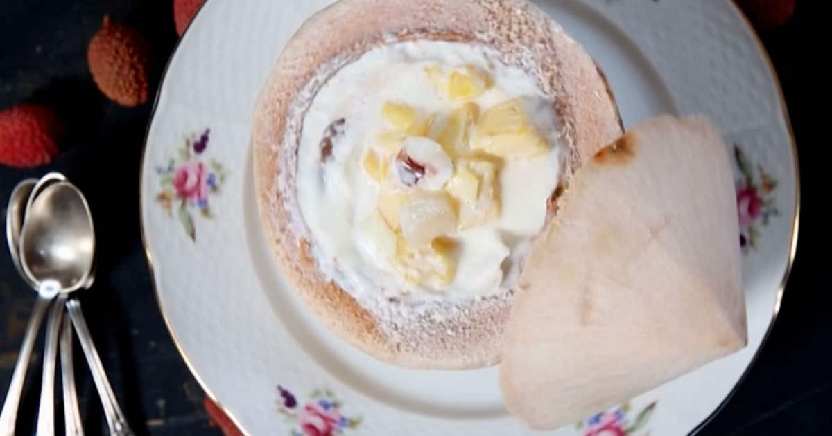 Salade de fruits exotiques à la noix de coco | Zeste