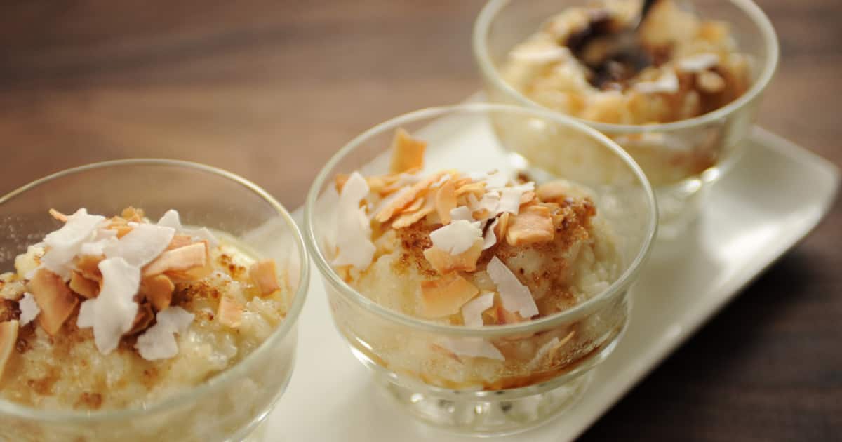 Riz Au Lait De Coco Et Au Chocolat Blanc Zeste