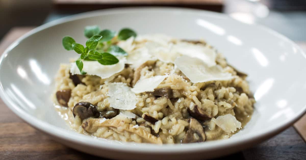 Risotto Classique Aux Champignons Zeste