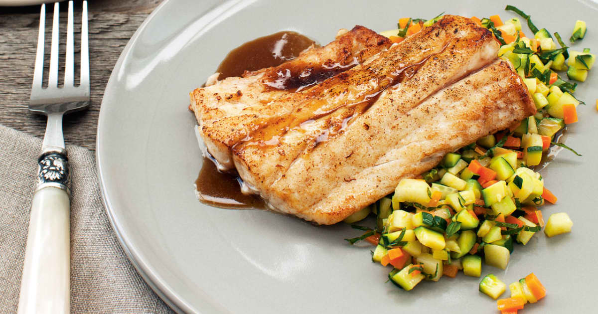 Vivaneau sauce balsamique épicée Zeste