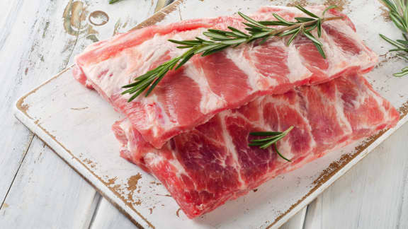 Travers De Porc Grillés Et Laqués Au Cassis