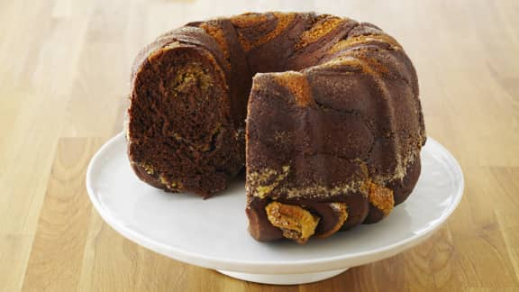 gâteau brioché au chocolat et aux noisettes