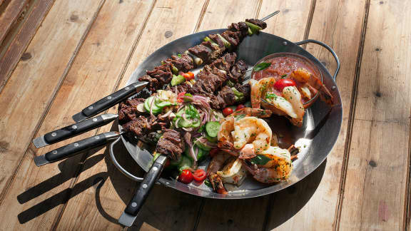 Recette De Brochette De Boeuf Marine Zeste