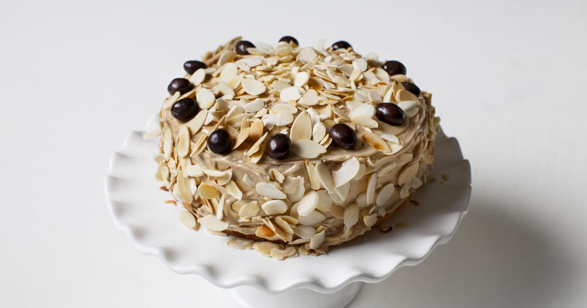 Recette De Gateau Etage Cafe Et Amandes Zeste