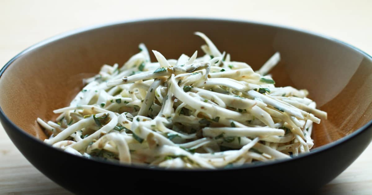 Recette de rémoulade de célerirave à l'estragon Zeste