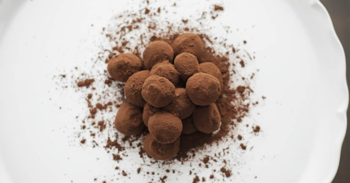 Truffes au chocolat noir à l'orange - Trois fois par jour