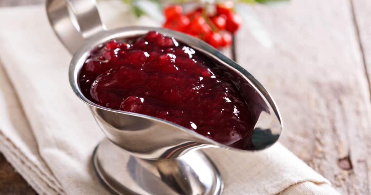 Recette de sauce aux canneberges Zeste