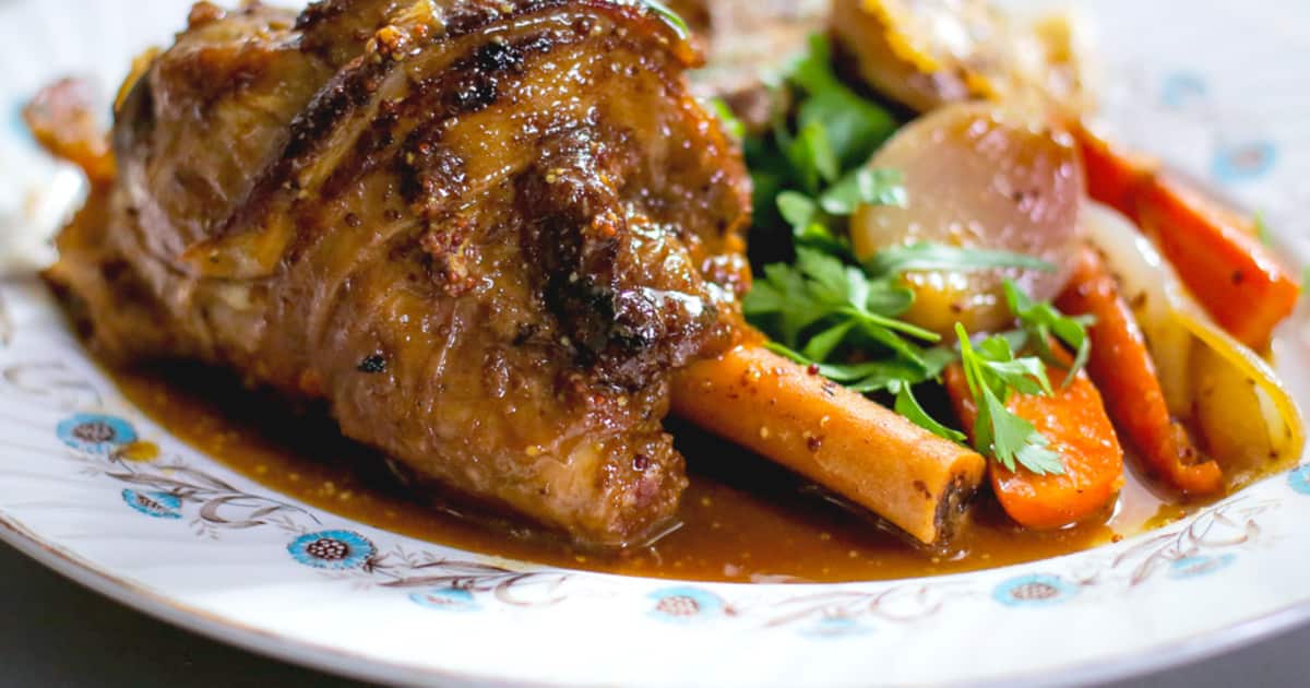 Recette de jarret d'agneau braisé Foodlavie