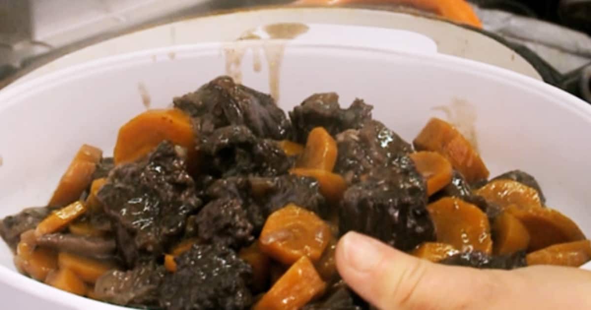 Fricassée de boeuf aux anchois Zeste