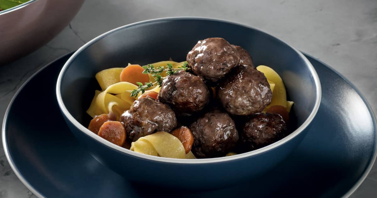Recette De Boulettes De Boeuf Facon Bourguignon Zeste
