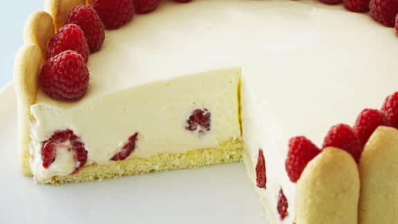 Recette De Gateau Elegant Au Citron Et Aux Framboises Zeste