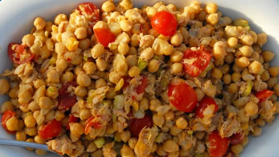 Recette De Salade De Bonite Et Pois Chiches Zeste