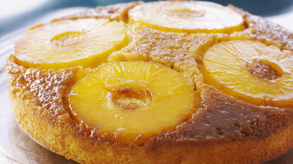 Gâteau Renversé Classique Aux Ananas