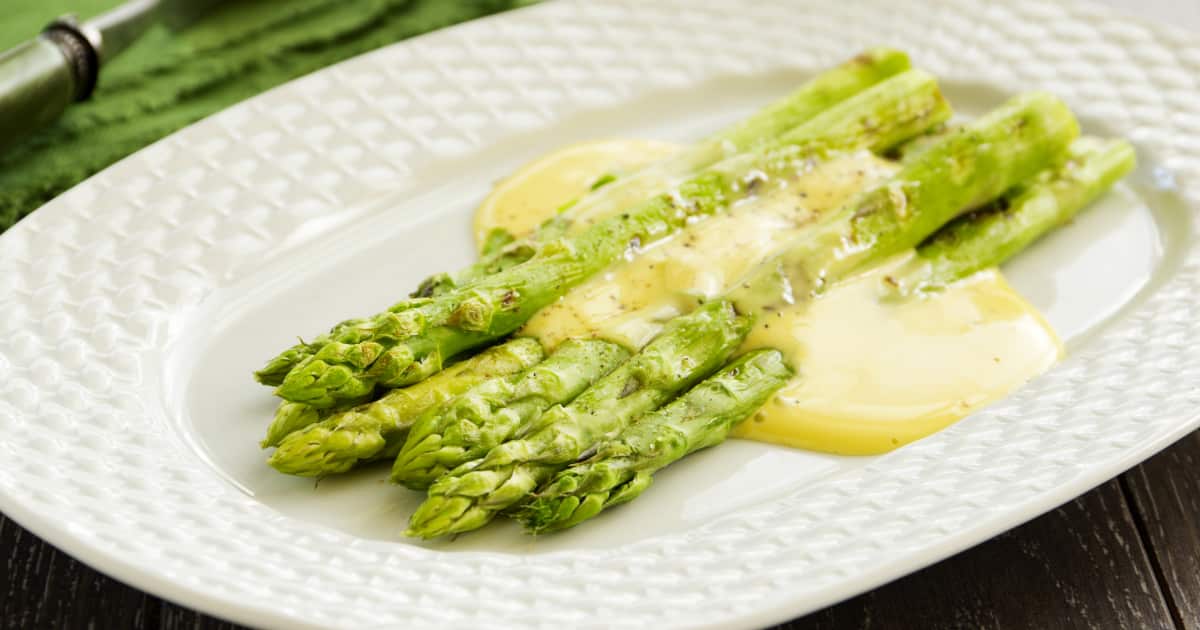 Recette d'asperges sauce hollandaise Zeste