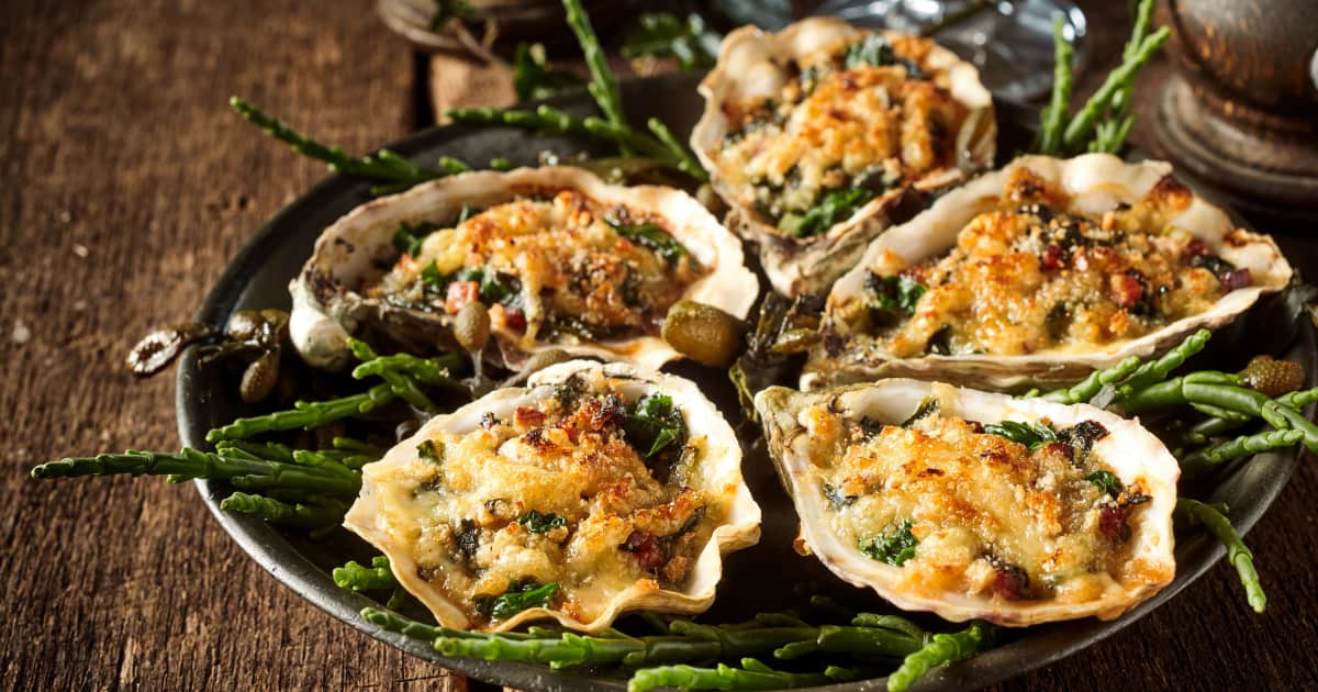 Recette d'huîtres Rockefeller au cheddar Perron Foodlavie