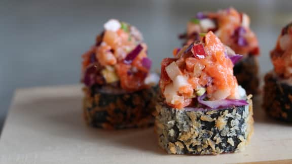 Cuisiner Les Sushis Hosomaki Maki Pizza Sushi Tartare Et