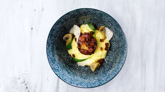 Recette Polenta Cremeuse Grand Chef Recette De Petoncles Poeles Sur Polenta Cremeuse Zeste