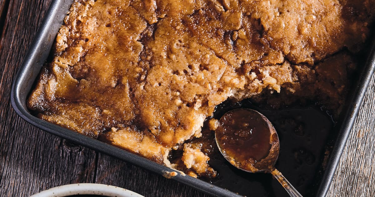 Pouding chômeur au whisky, à l’érable et aux pacanes Zeste