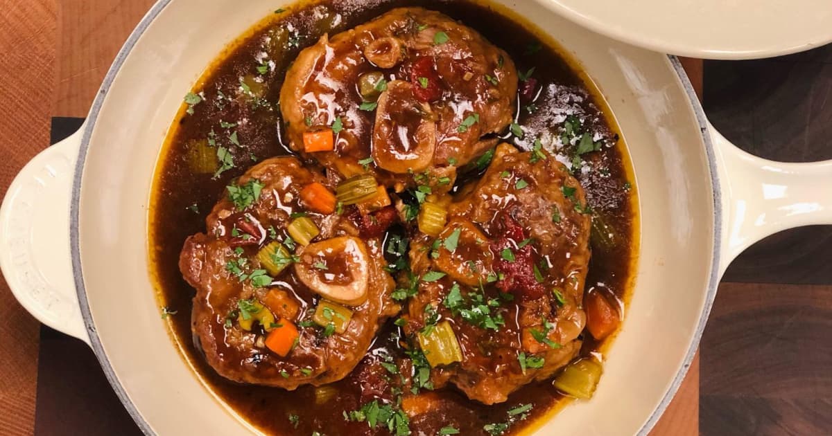 Osso buco de porc et gremolata à l'orange Zeste