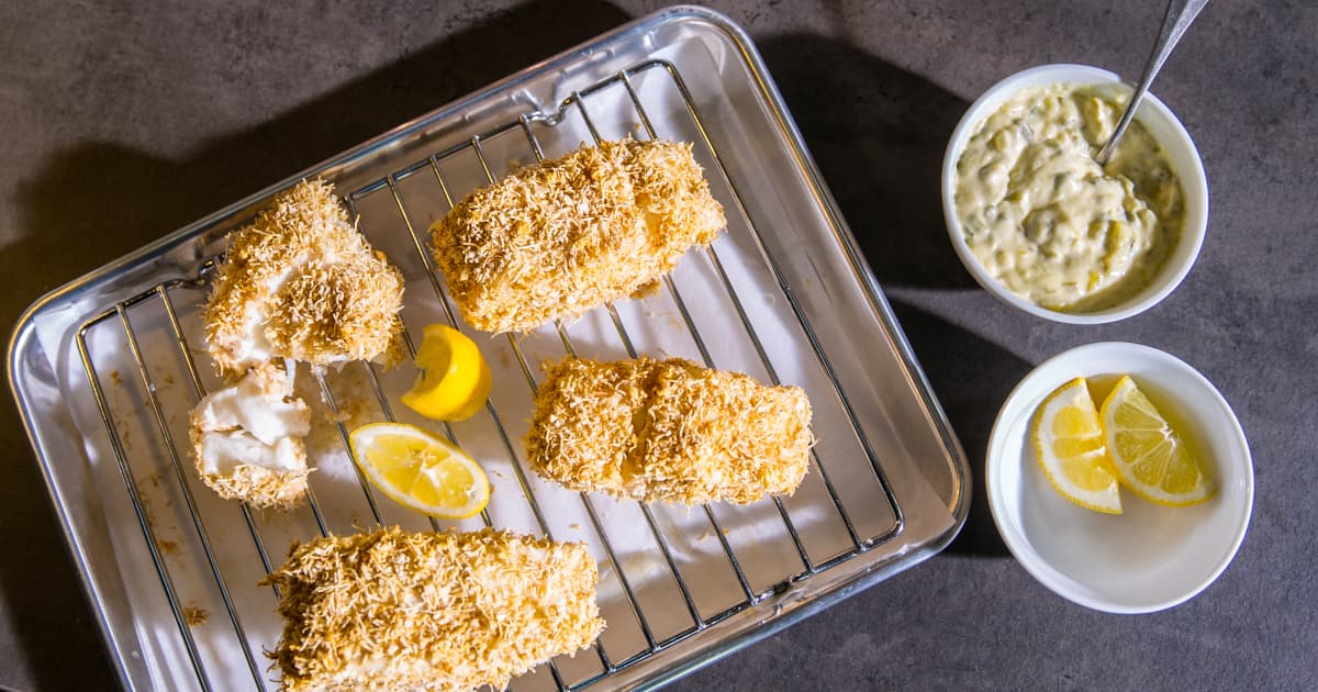 Recette de fish and chips au four | Zeste