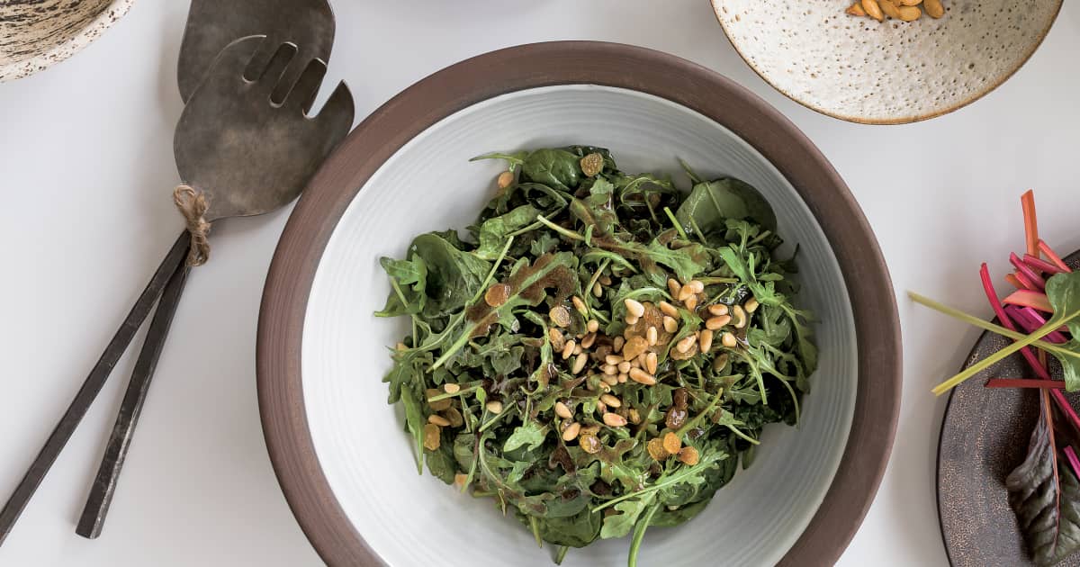 Salade De Roquette Et Epinards Zeste