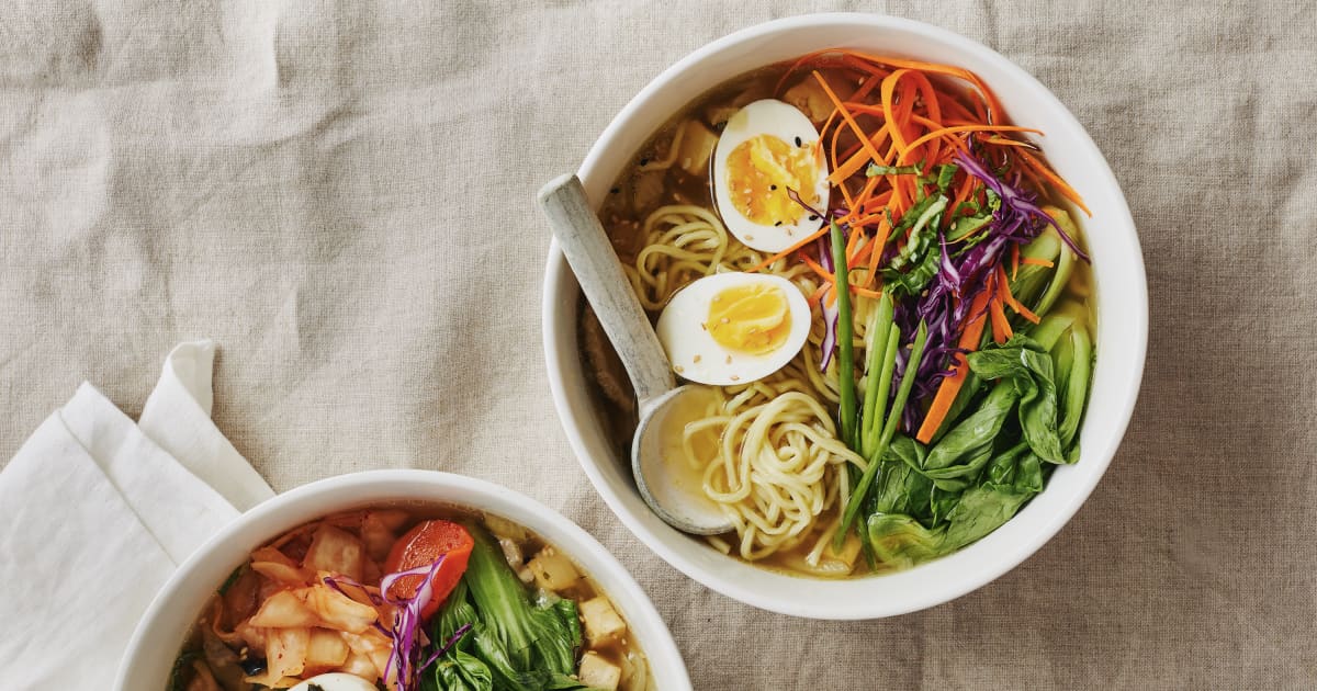 Soupe ramen au tofu & aux champignons Zeste